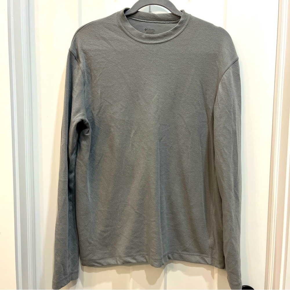 Columbia Shirt‎ Mens Extra Large XL Gray Omni Dry Long Sleeve Base Layer Outdoor